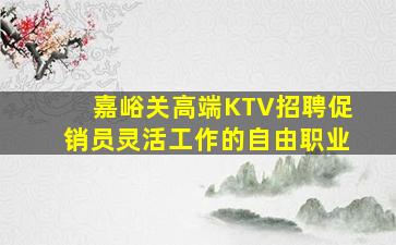 嘉峪关高端KTV招聘促销员灵活工作的自由职业